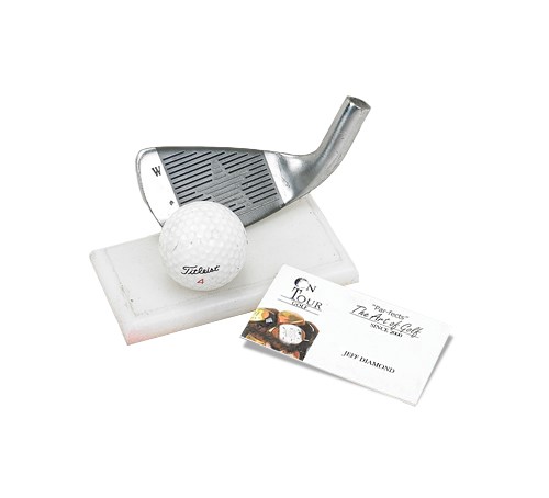 Business Card Holder with Old Golf Iron OTG-BCHIRN