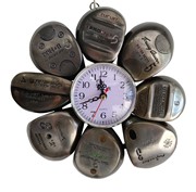 Flower Shape Golf Clock - Metal Drivers OTG-CLK2 View 2