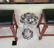 Bar Stool Seat - 24 Inch High Seat of Irons BRS-ST View 4